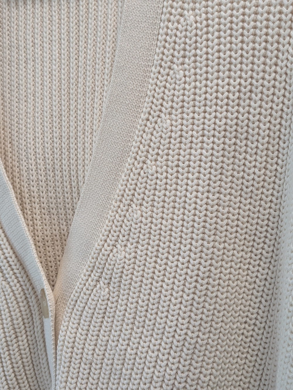 Jenni Kayne Cream Button-Front Knit Cardigan - Picture 2 of 9